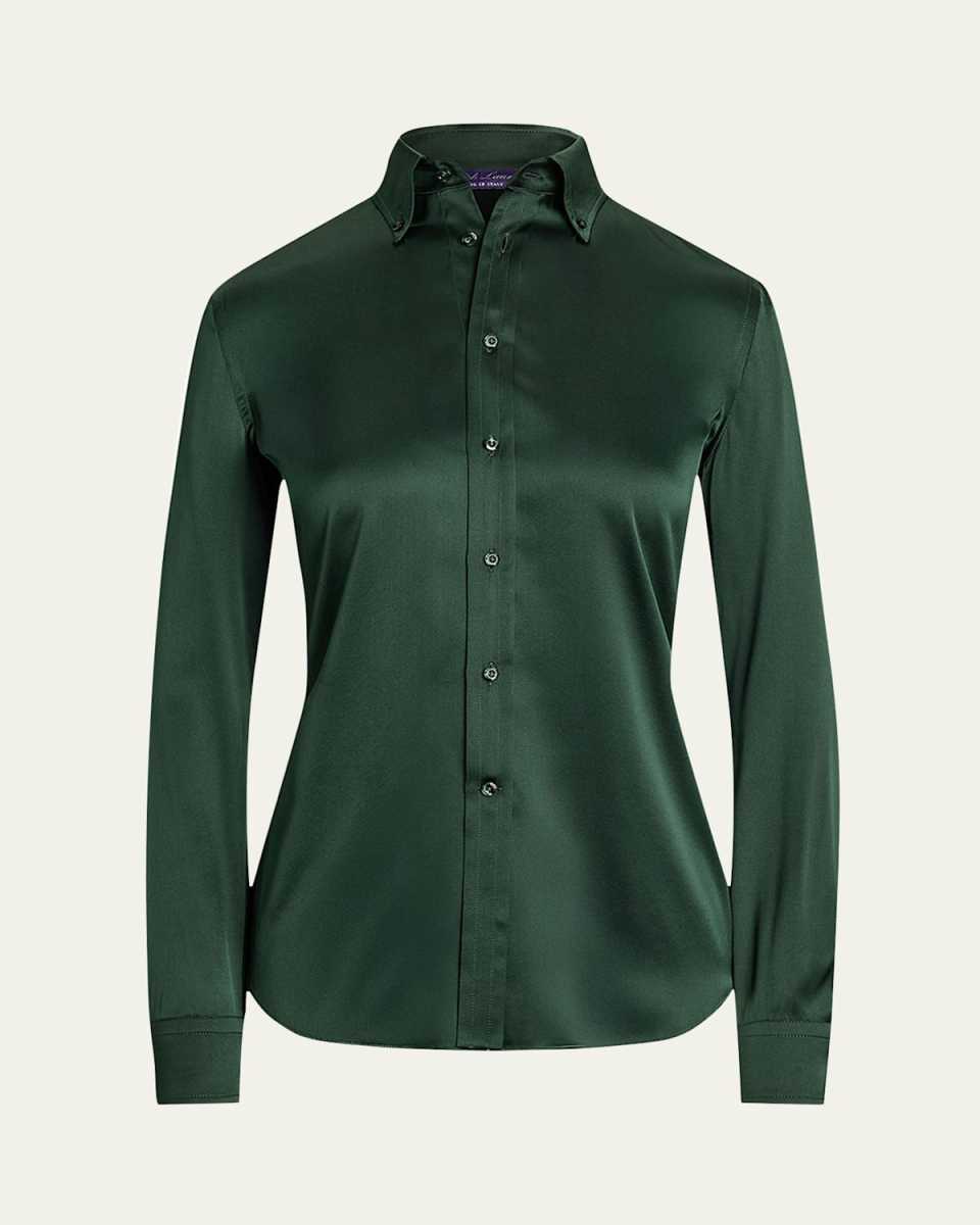 Cameron Satin Long-Sleeve Shirt